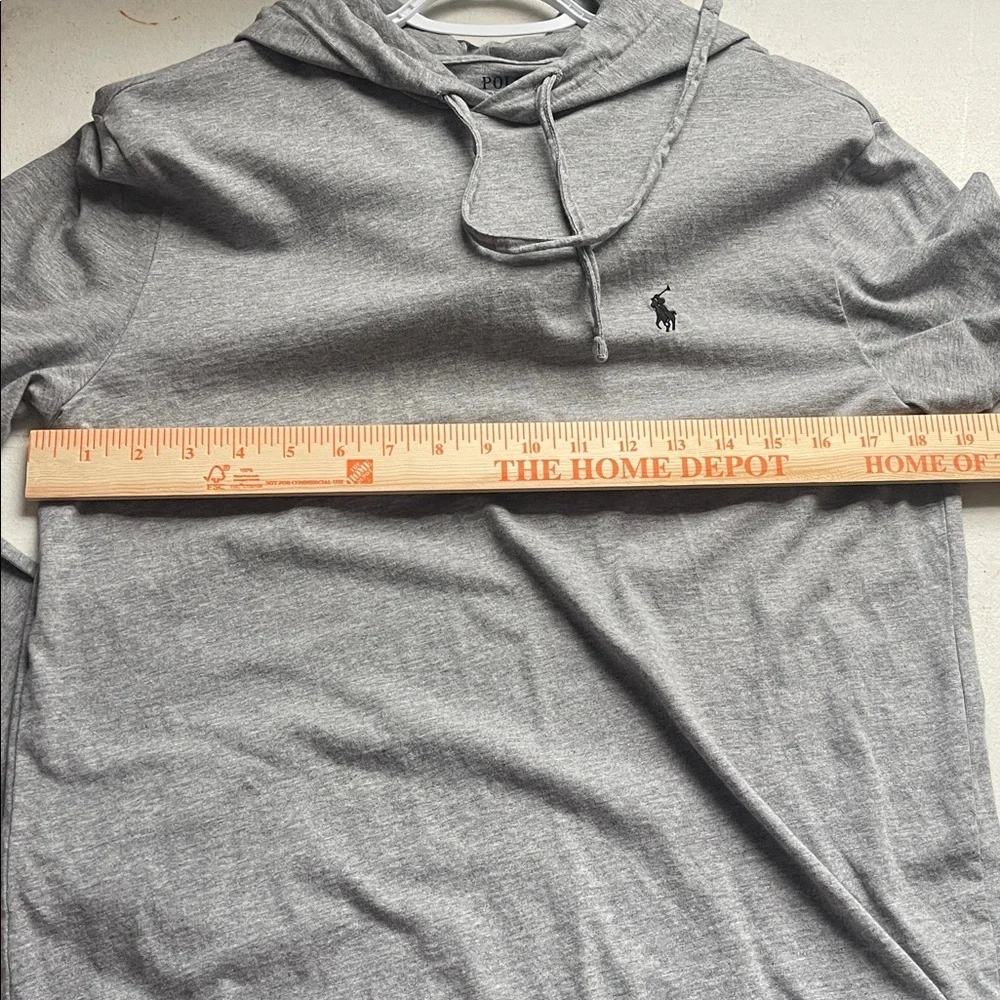 Polo by Ralph Lauren Light Gray Lightweight Hoodie Size Small